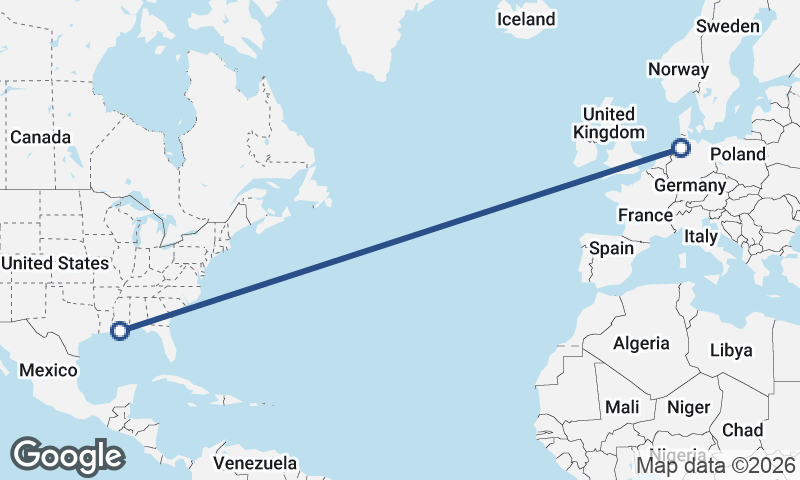 New Orleans to Bremerhaven