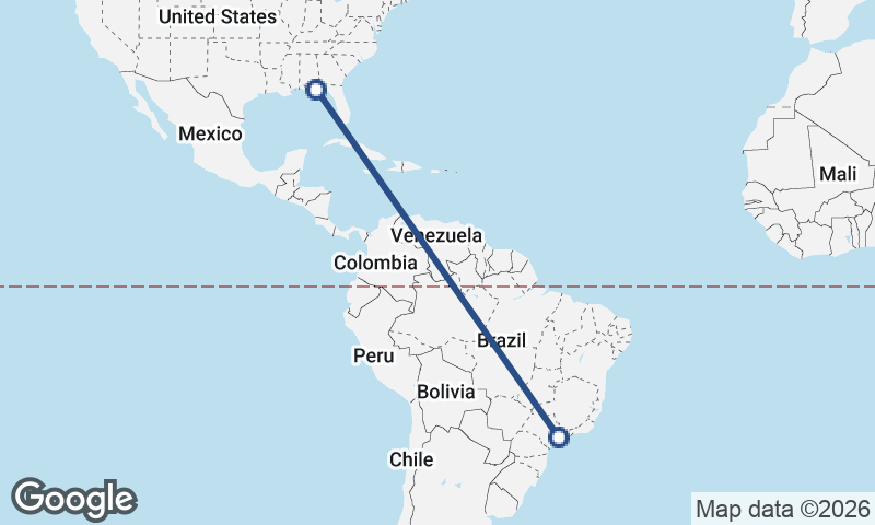 Panama City to São Paulo