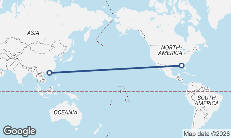 Panama City to Macau