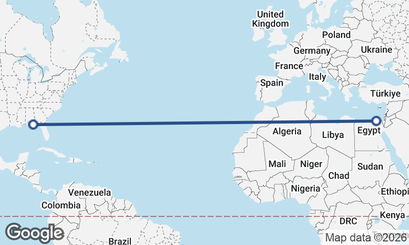 Panama City to Port Said