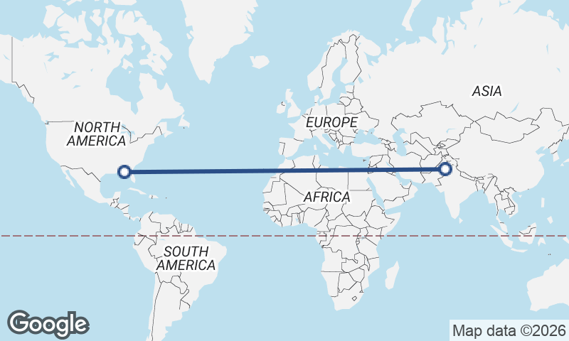 Panama City to Faisalabad