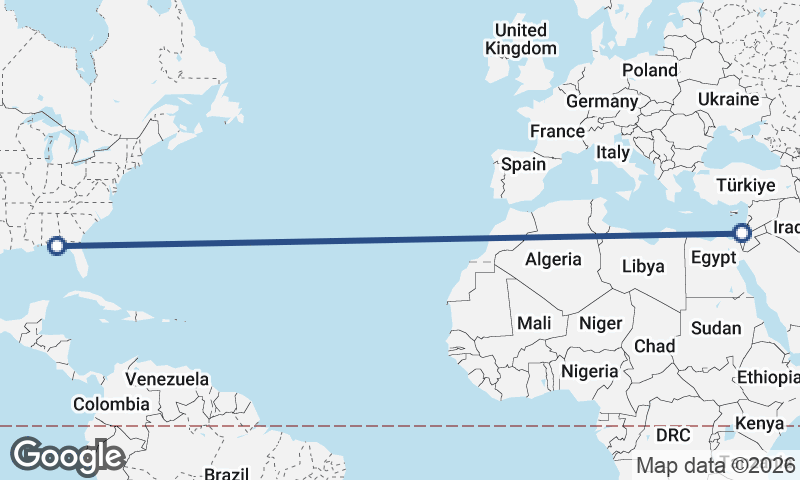 Panama City to Tel Aviv-Yafo