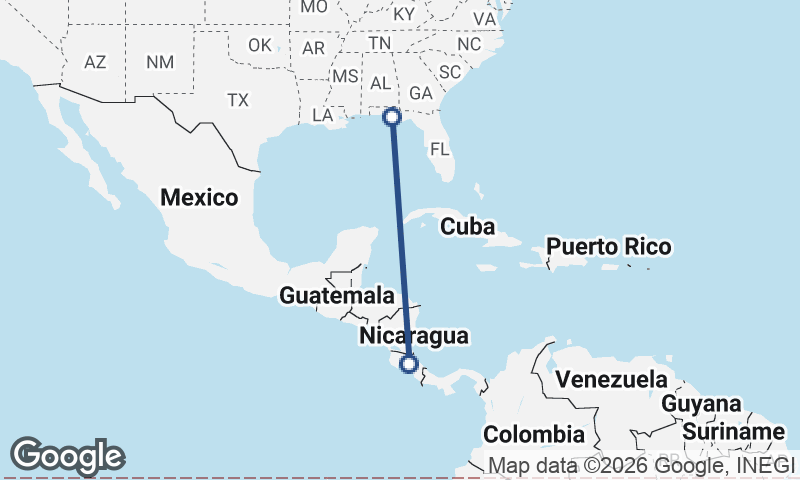 Panama City to San José