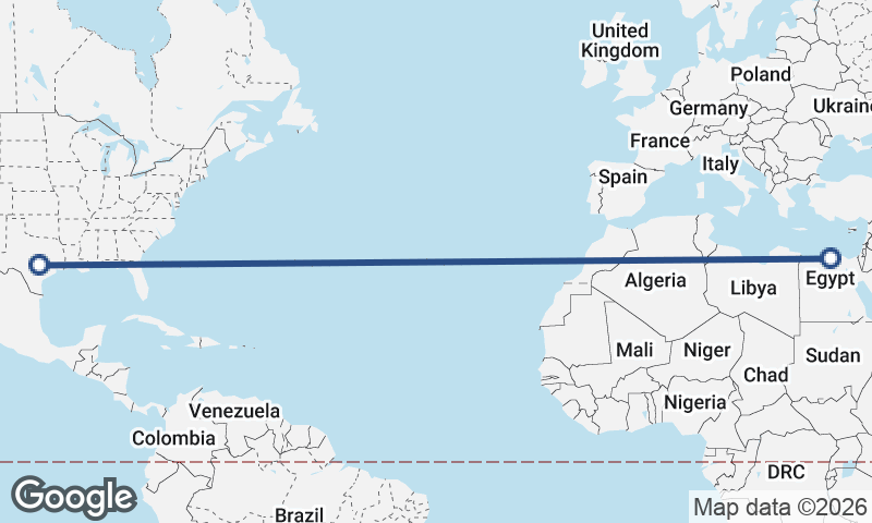 Austin to Alexandria