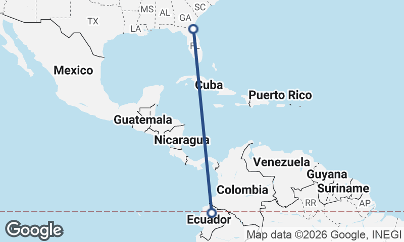 Jacksonville to Quito