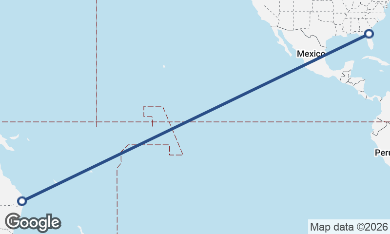 Jacksonville to Brisbane