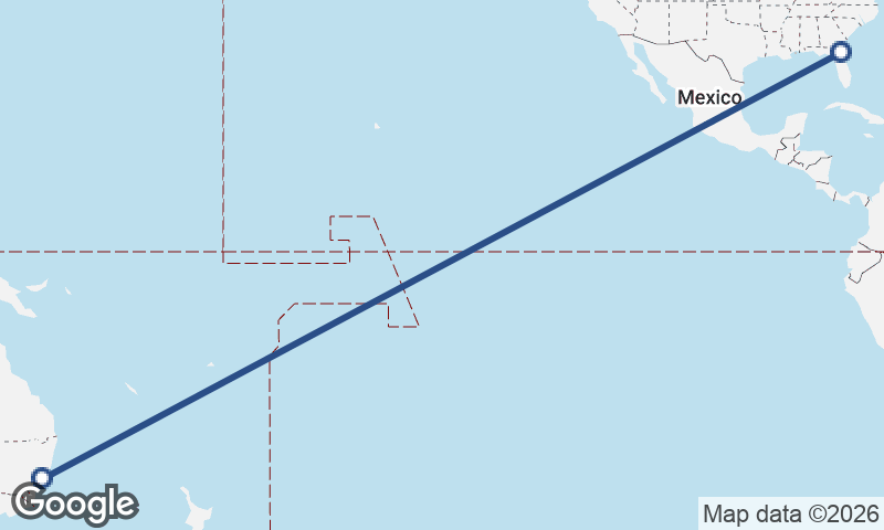 Jacksonville to Sydney