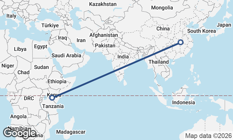 Wuhan to Nairobi