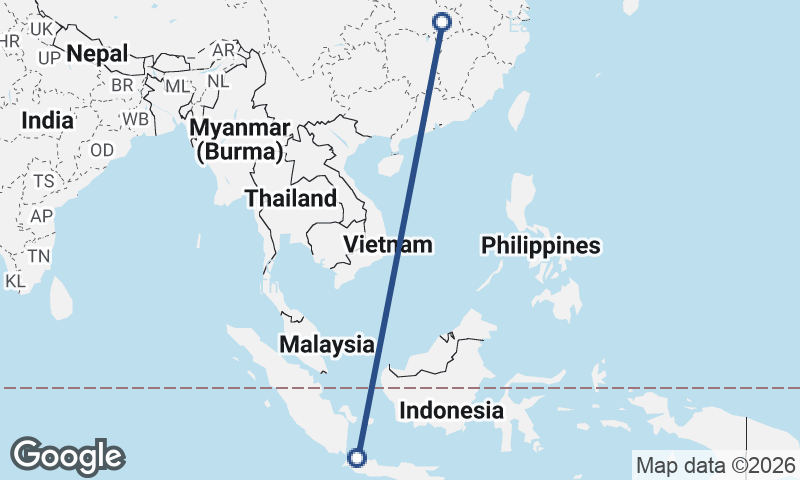 Wuhan to Jakarta