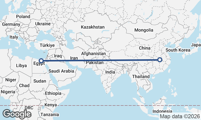 Wuhan to Cairo