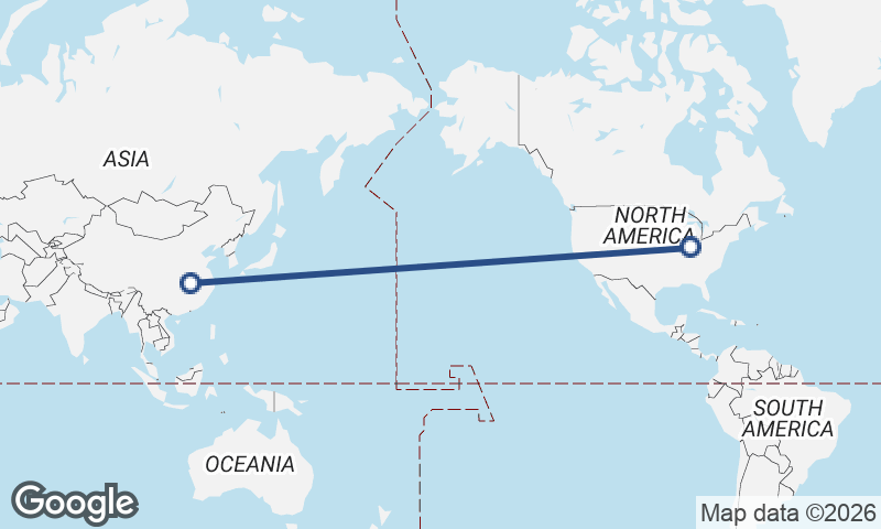 Wuhan to Indianapolis