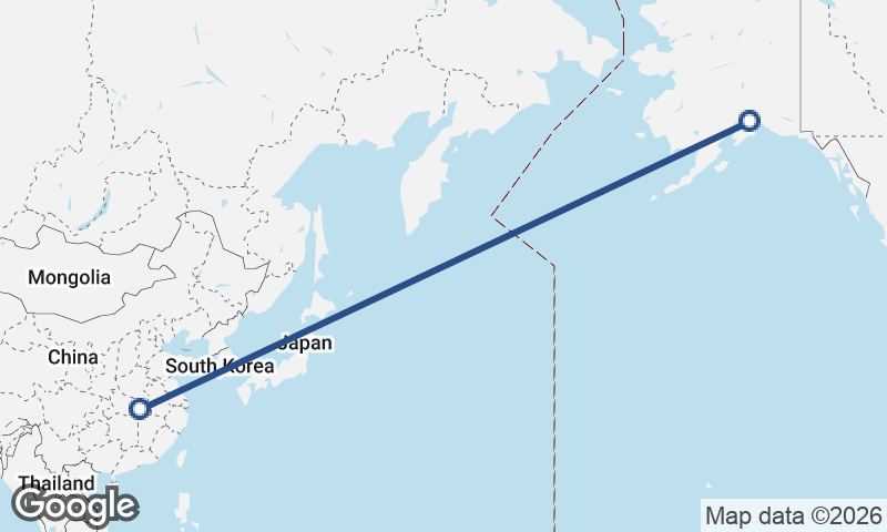 Wuhan to Anchorage