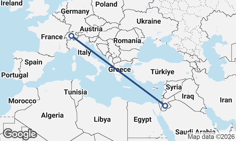 Jordan to Switzerland
