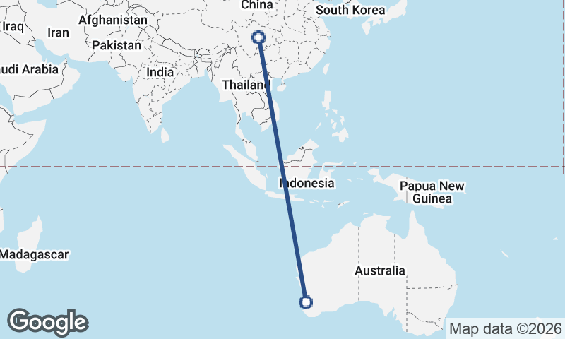 Chengdu to Perth