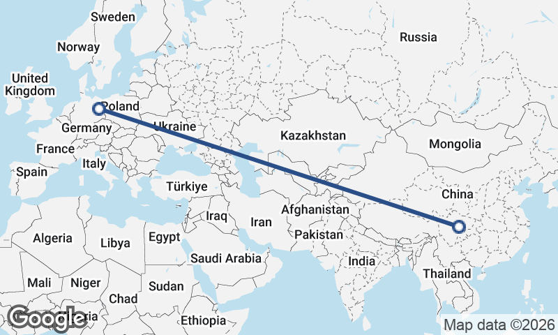 Chengdu to Berlin