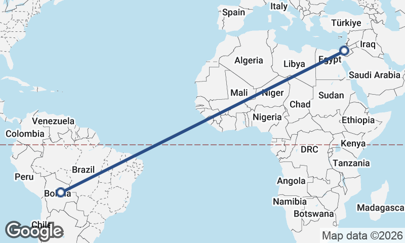 Israel to Bolivia