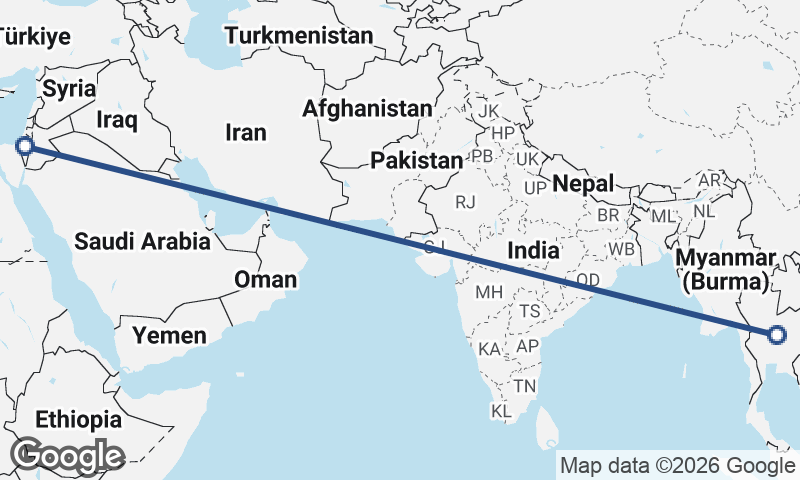 Israel to Thailand