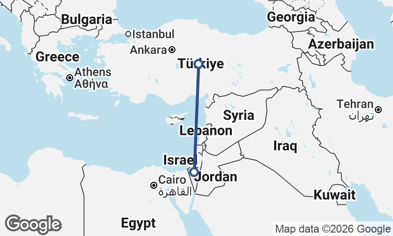 Israel to Turkey