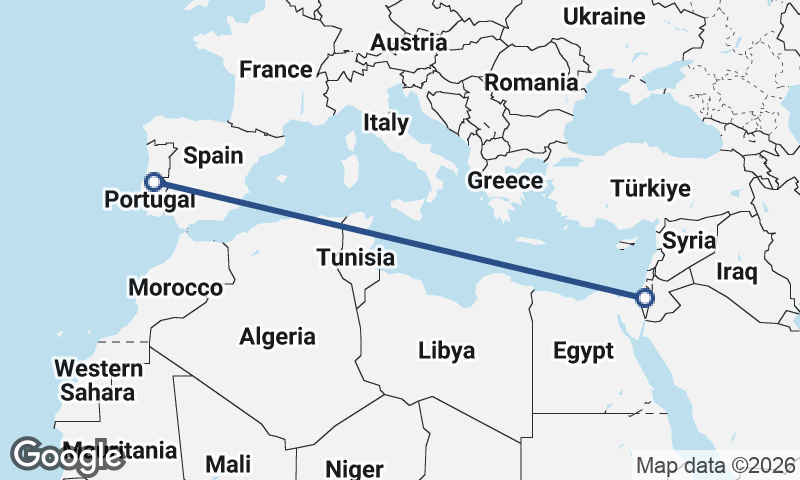 Israel to Portugal
