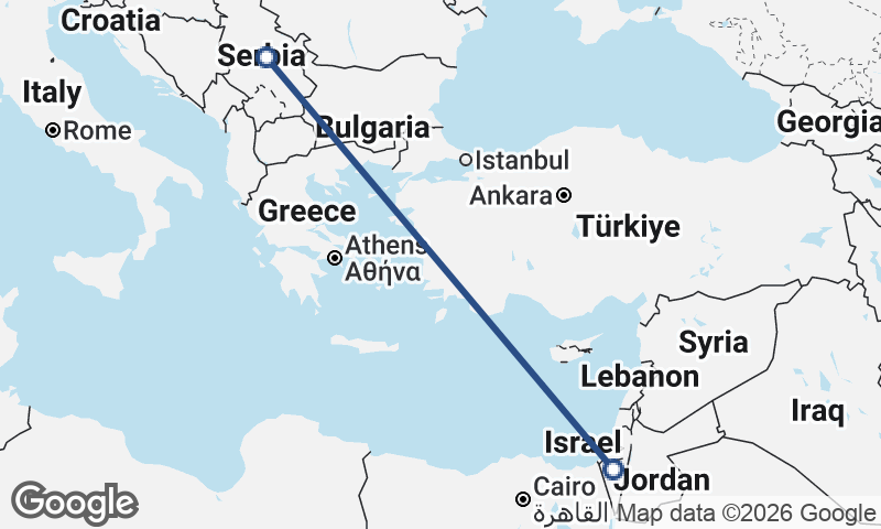 Israel to Serbia