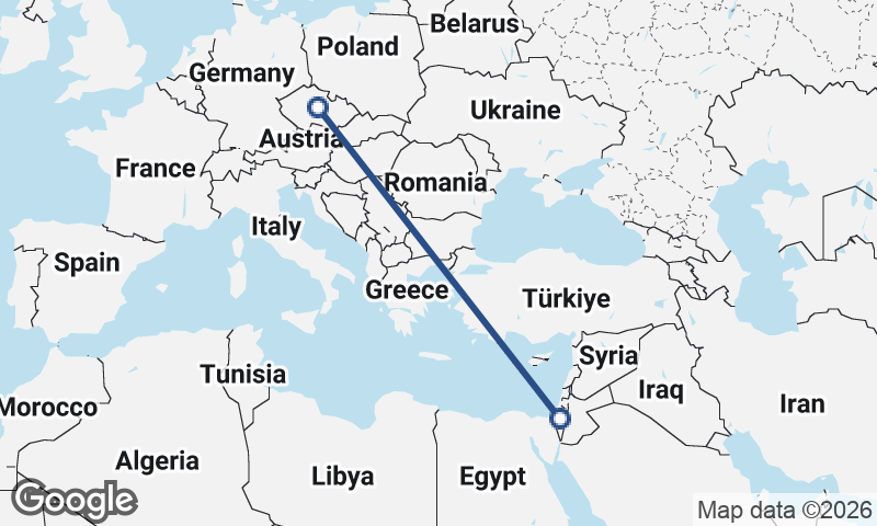 Israel to Czech Republic