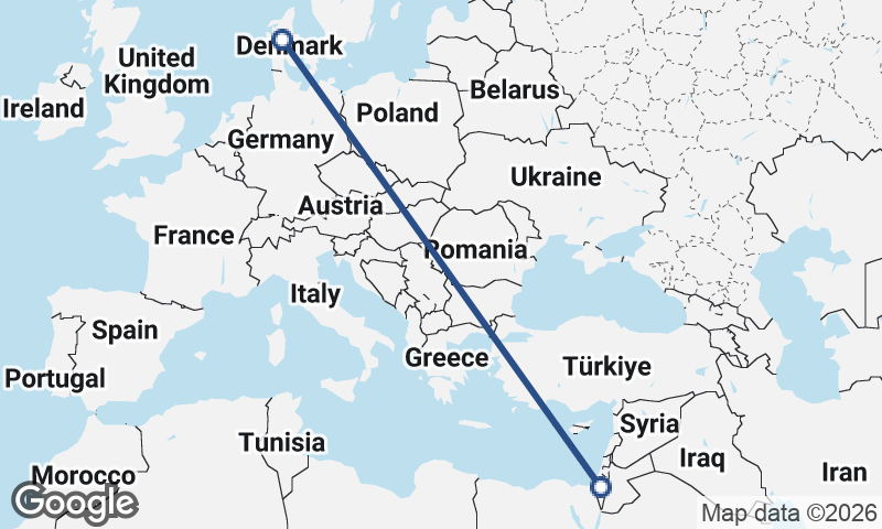 Israel to Denmark