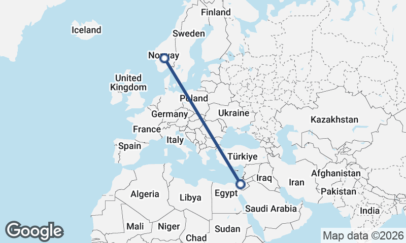 Israel to Norway