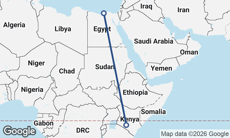 Alexandria to Nairobi