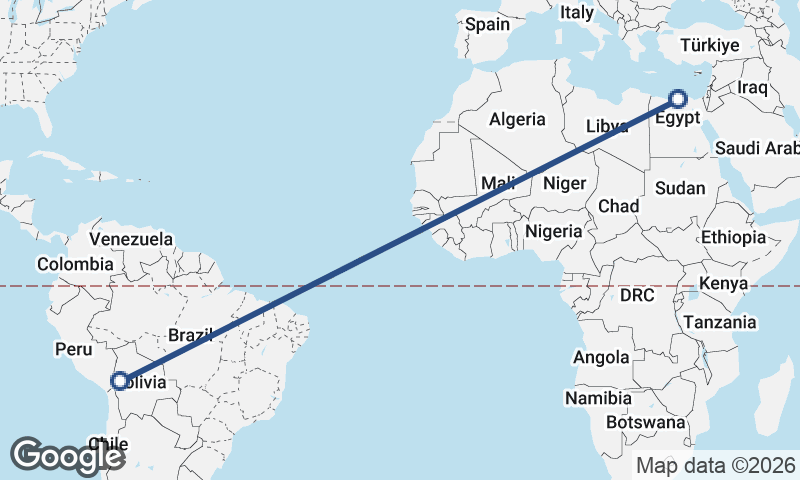 Alexandria to La Paz