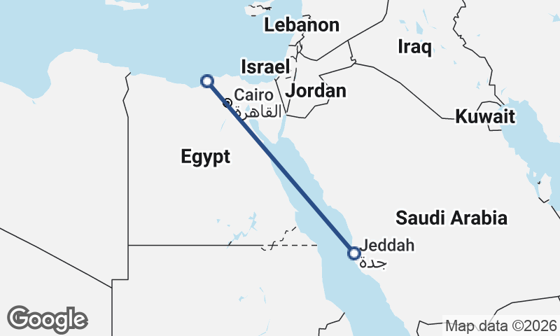 Alexandria to Jeddah