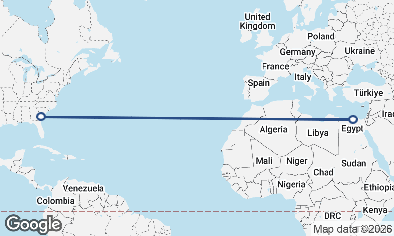 Alexandria to Savannah