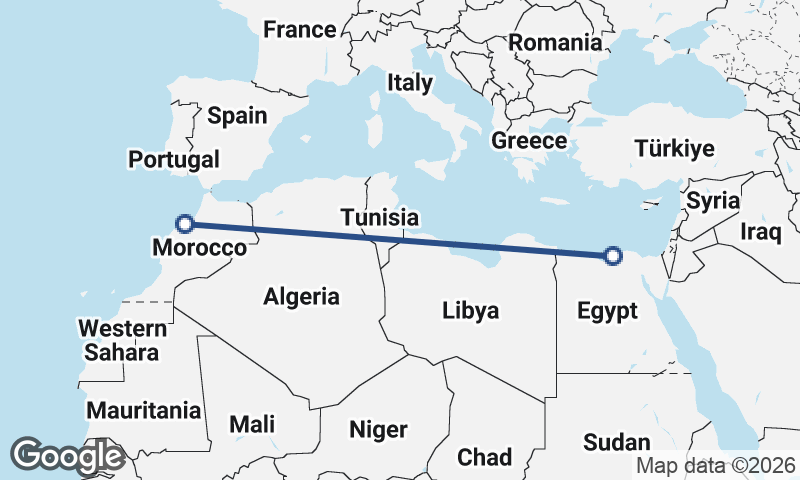 Alexandria to Casablanca