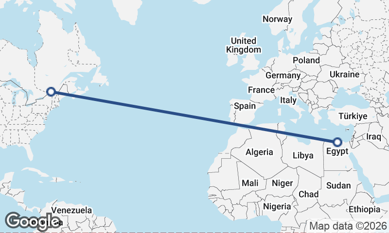 Alexandria to Montréal