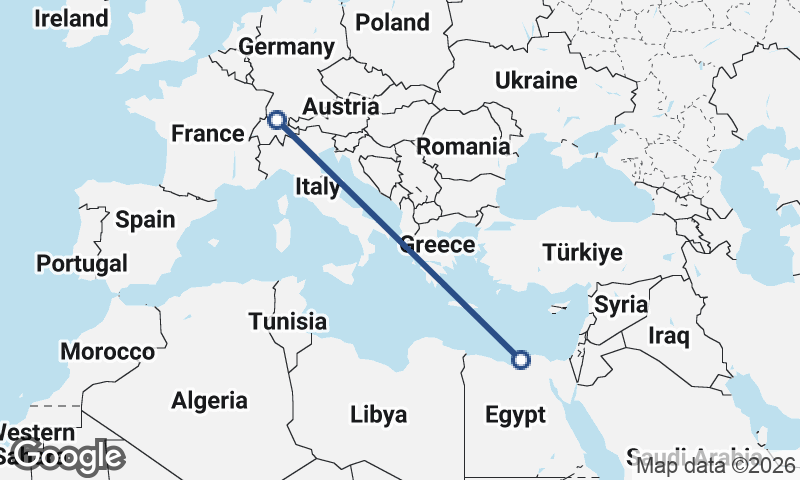 Alexandria to Zürich