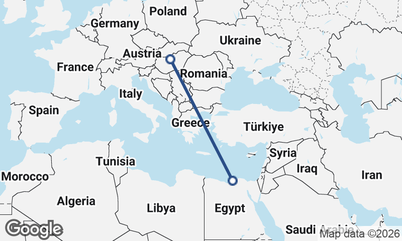 Alexandria to Budapest