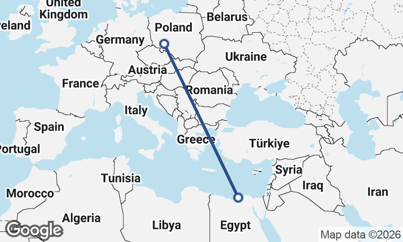 Alexandria to Wrocław
