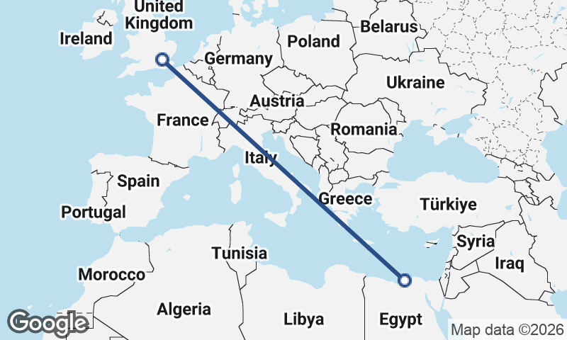 Alexandria to London