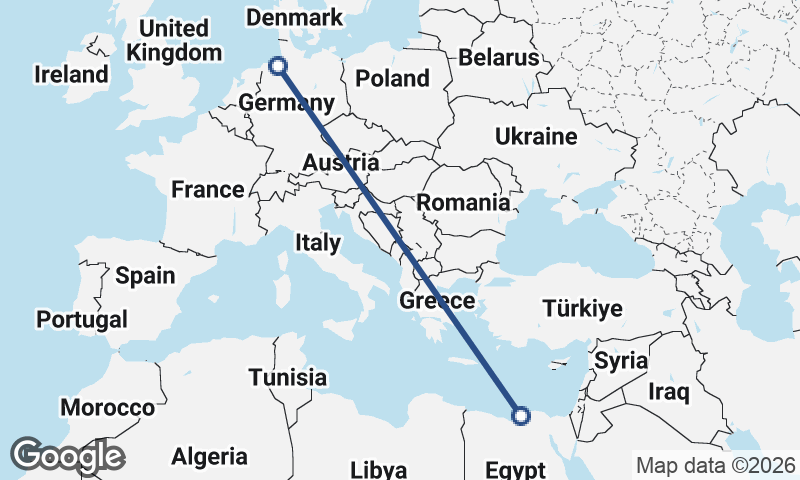 Alexandria to Bremerhaven