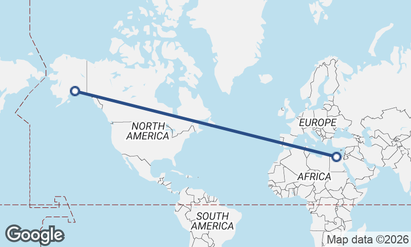 Alexandria to Anchorage