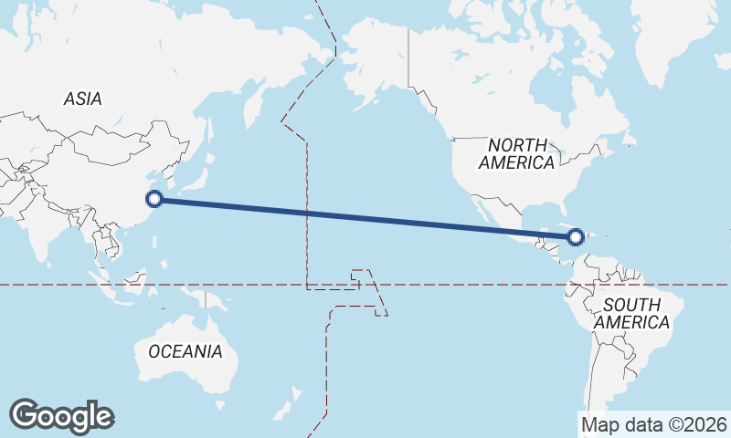 Shanghai to Kingston