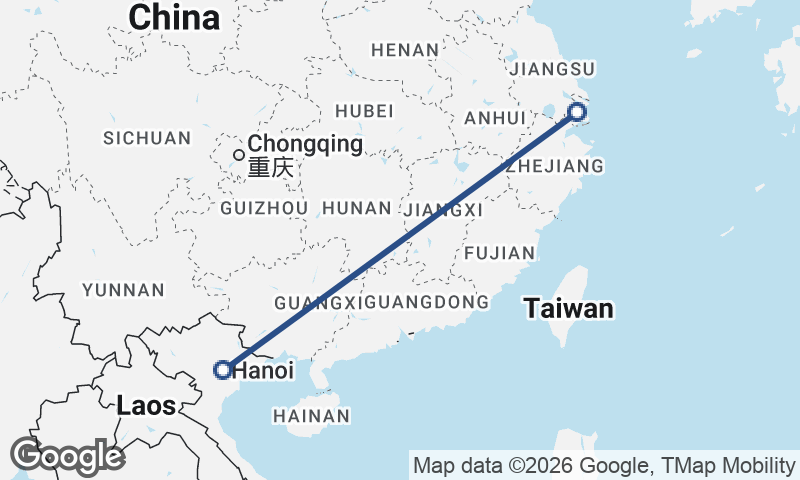Shanghai to Hanoi