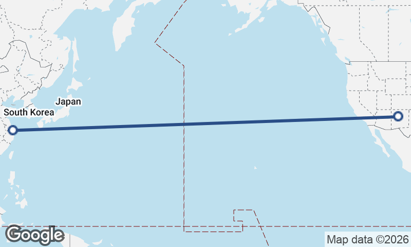 Shanghai to Albuquerque