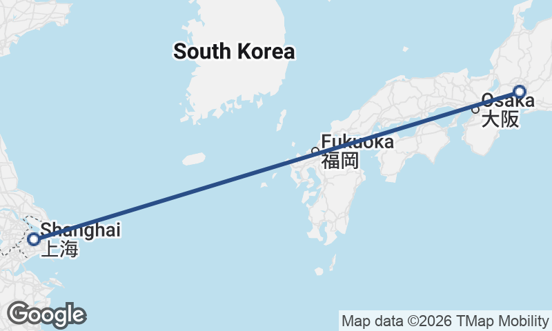 Shanghai to Nagoya