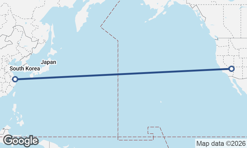 Shanghai to Las Vegas