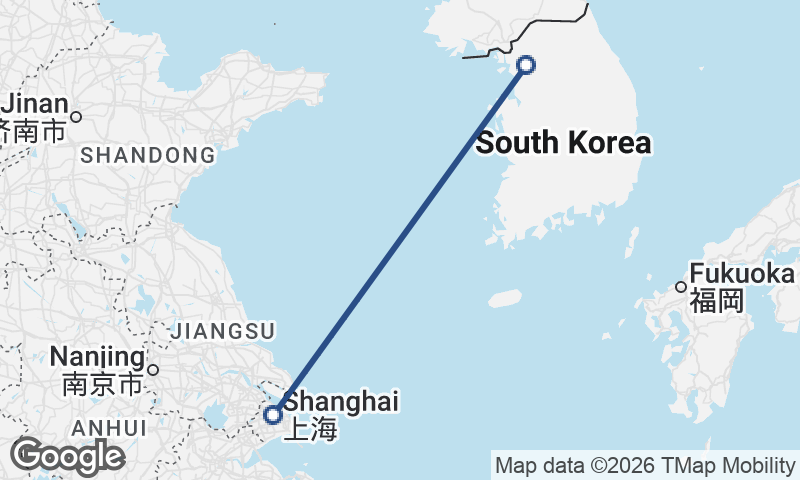 Shanghai to Seoul