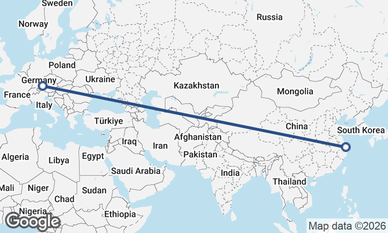 Shanghai to Munich