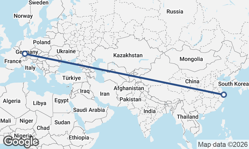 Shanghai to Stuttgart