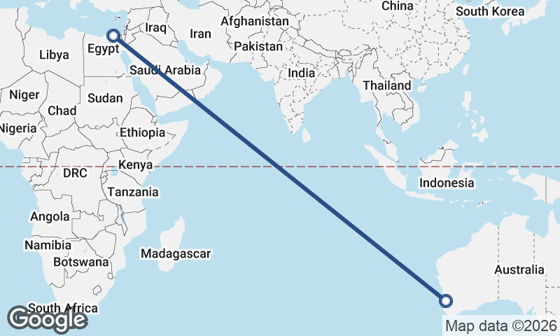 Port Said to Perth