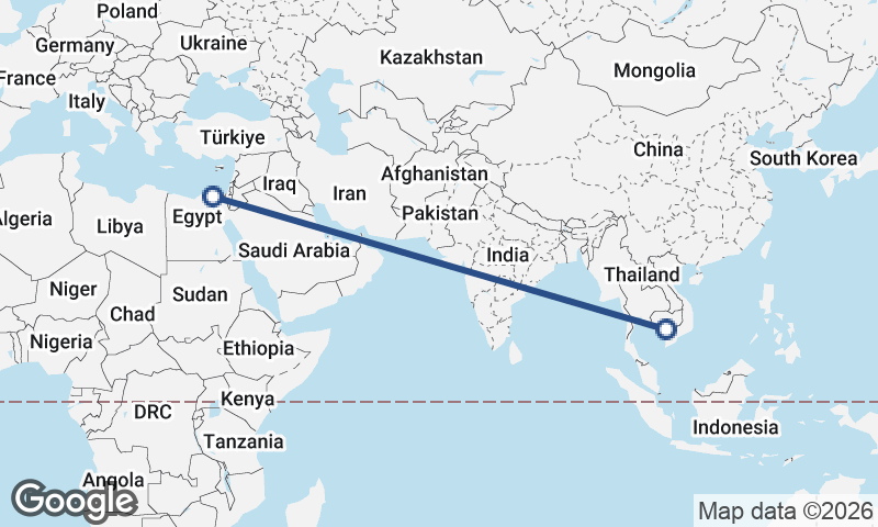 Port Said to Phnom Penh