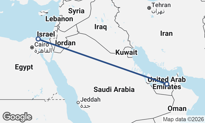 Port Said to Abu Dhabi